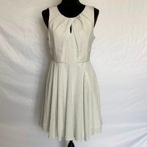 Express White and Black Polka Dot Dress